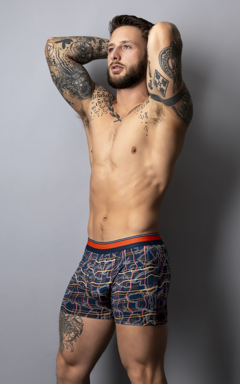 Male Power Men's Underwear 160-299 Soo Cumfy Boxer Brief Color Navy