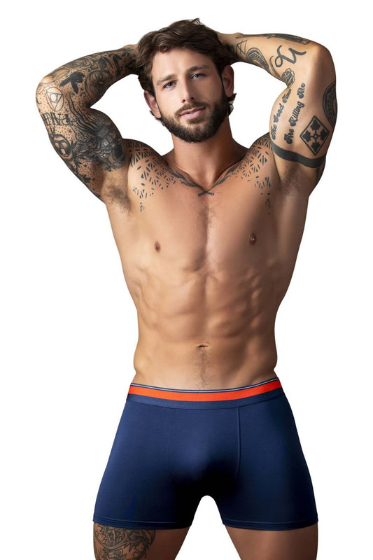 Male Power Men's Underwear 160-299 Soo Cumfy Boxer Brief Color Navy