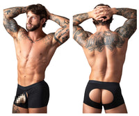 Open Ended Moonshine Front Elastic Cockring Black Trunk - view 1