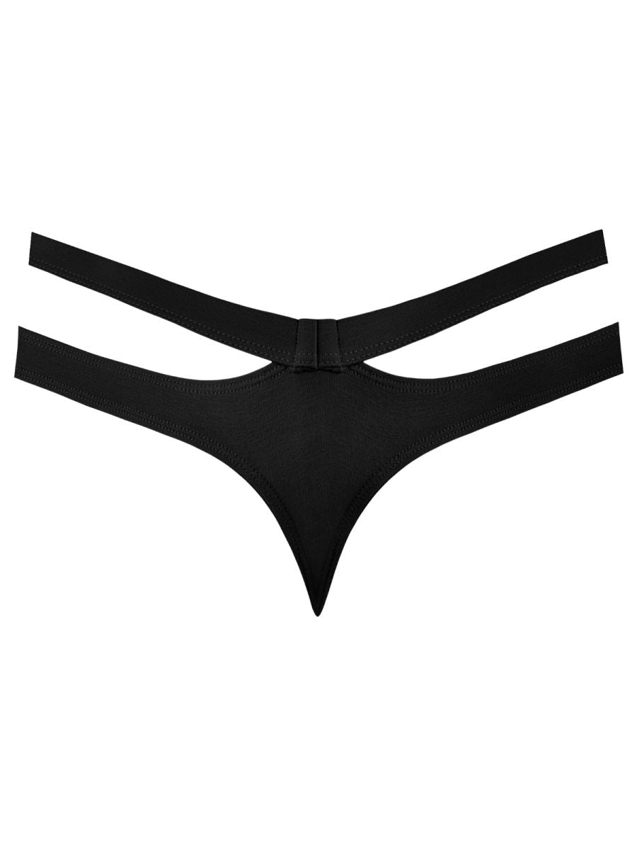 Eco Cozy Cutout Black Thong - view 5