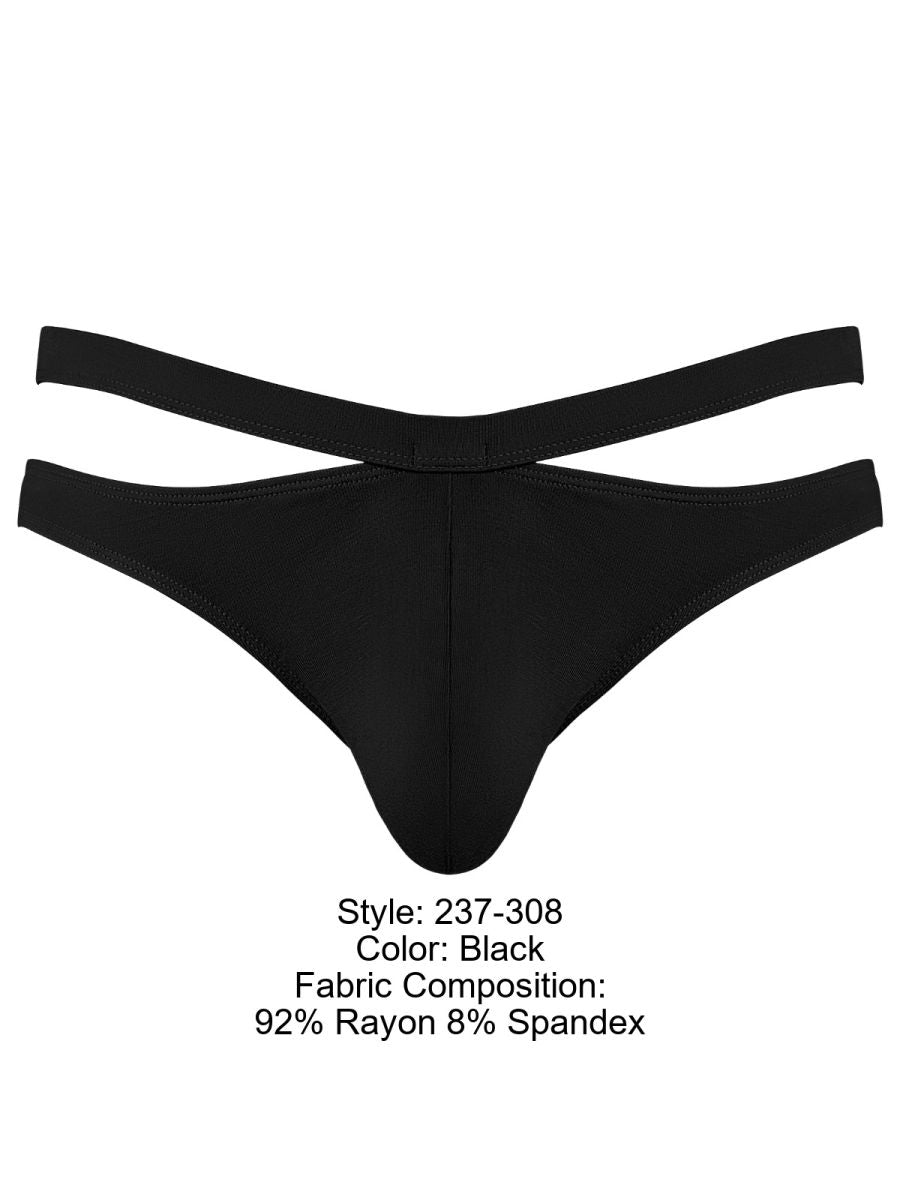 Eco Cozy Cutout Black Thong - view 6