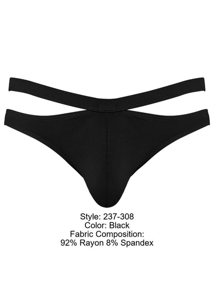 Eco Cozy Cutout Black Thong - view 6