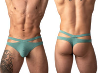 Eco Cozy Cutout Green Thong - view 1