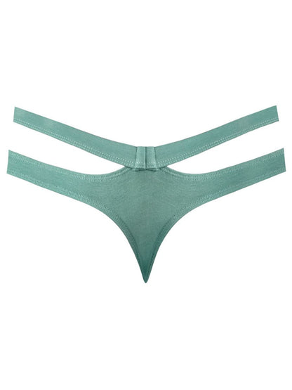 Eco Cozy Cutout Green Thong - view 5