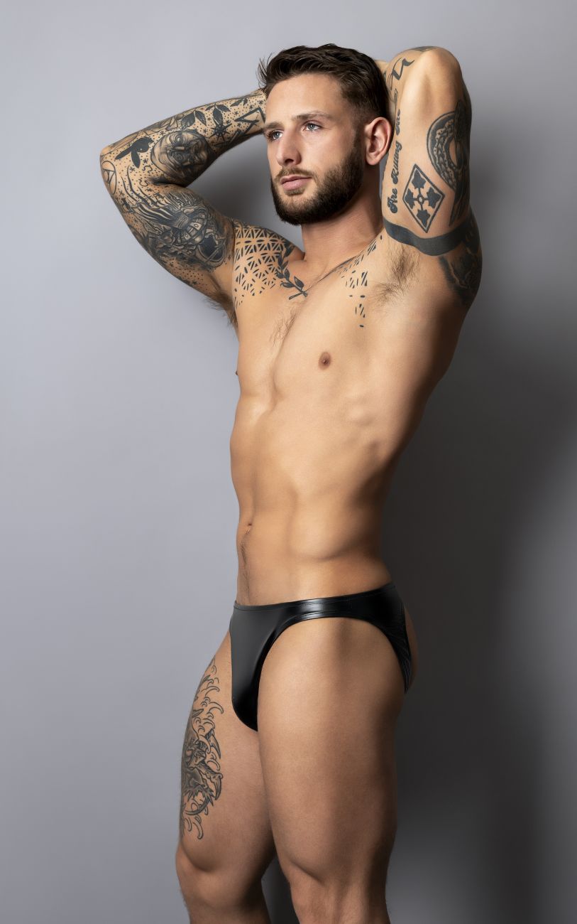 Male Power Men's Underwear 300-301 Liquid Onyx 2.0 Moonshine Color Black