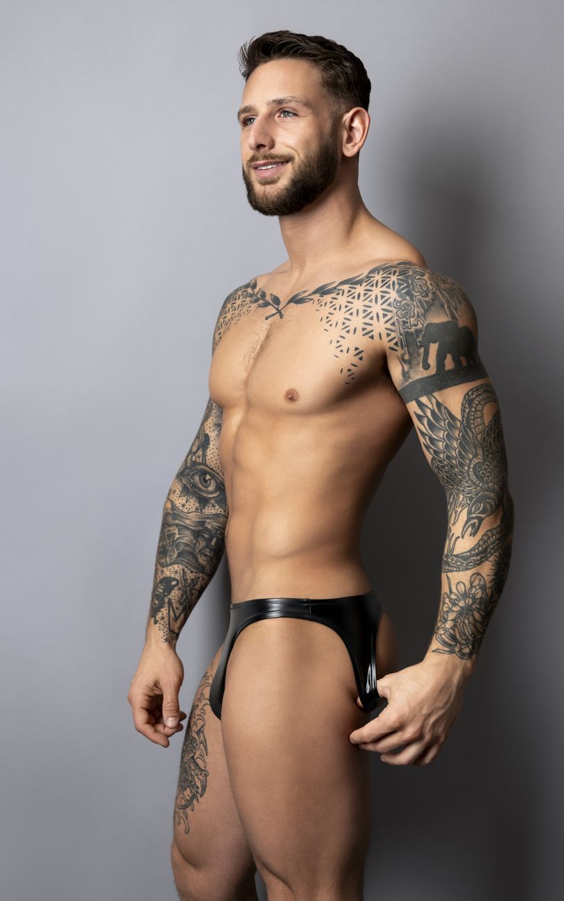 Male Power Men's Underwear 300-301 Liquid Onyx 2.0 Moonshine Color Black