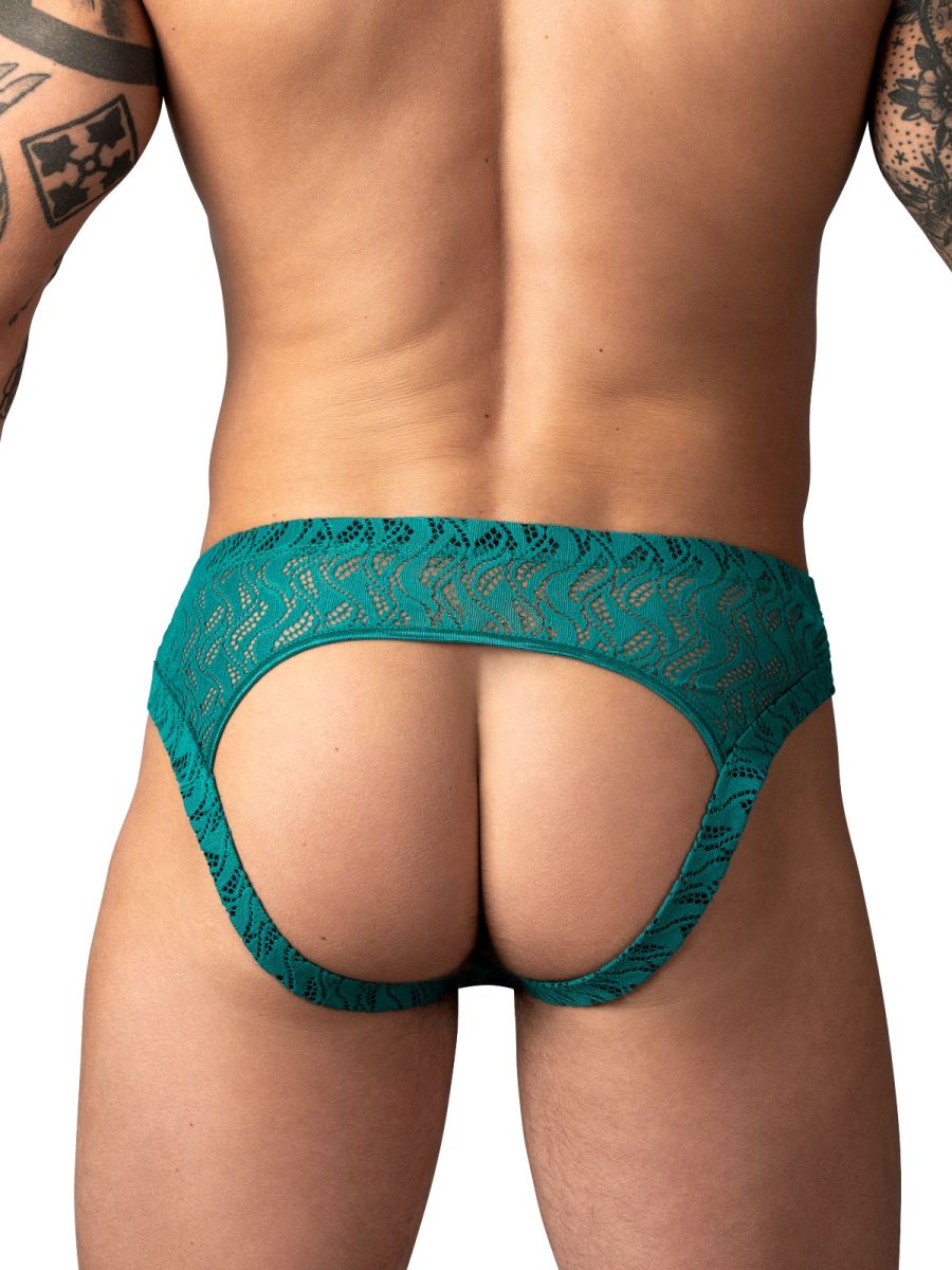 Male Power Men's Underwear 330-305 Ripple Moon Jockstrap Color Teal