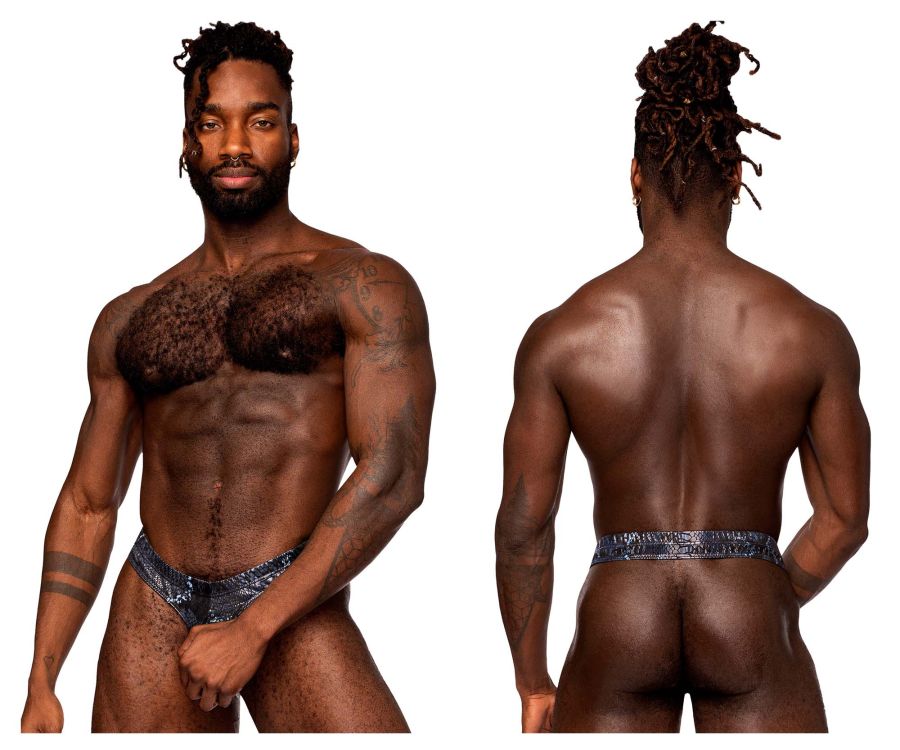 Male Power S-naked Power Sock - Black-Blue