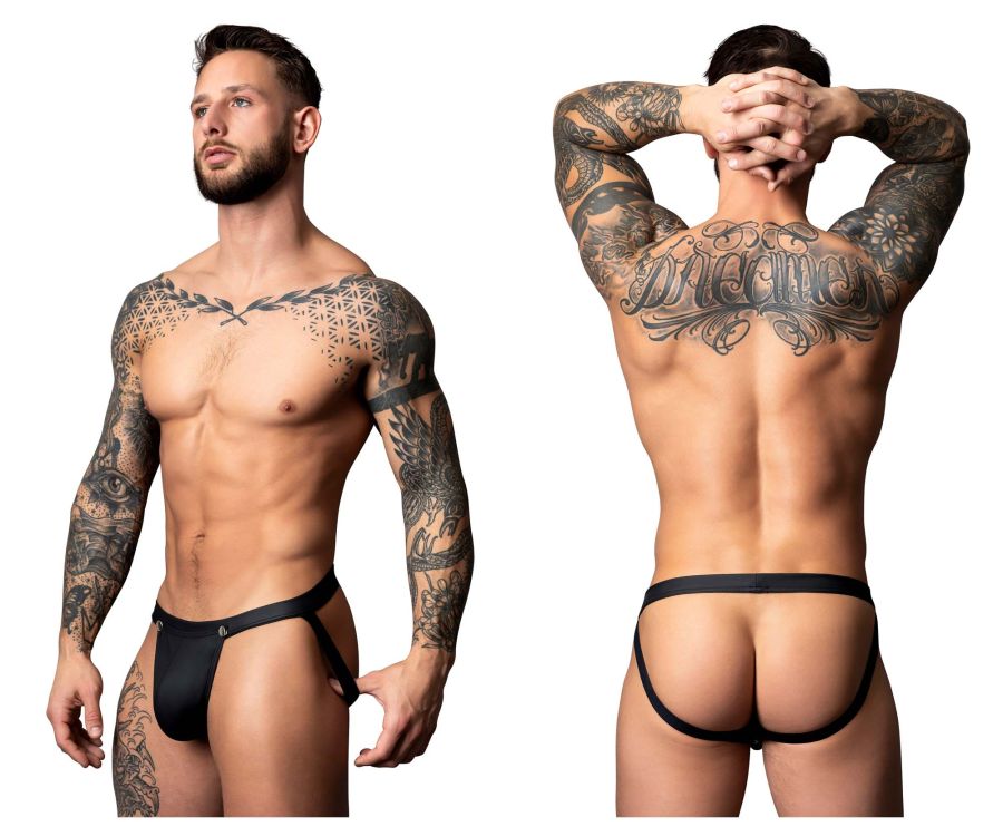 Male Power Men's Underwear 346-298 Oh Snap Snap Off Jock Color Black