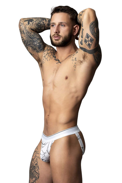 Soo Cumfy White-Black Jockstrap - view 2
