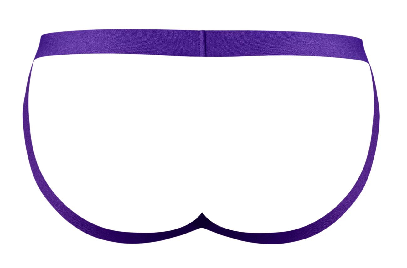 Male Power Men's Underwear 350-302 Eggplant Crossover Jock Color Plum