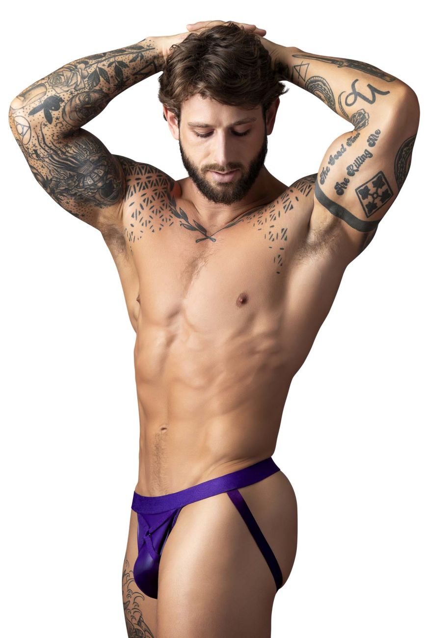 Male Power Men's Underwear 350-302 Eggplant Crossover Jock Color Plum