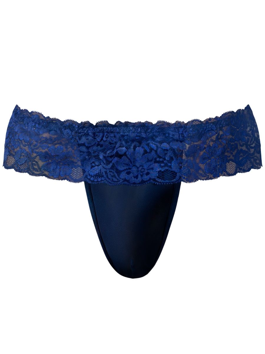 Male Power Men's Underwear 360-280 Sassy Lace Skirt Jock Color Navy