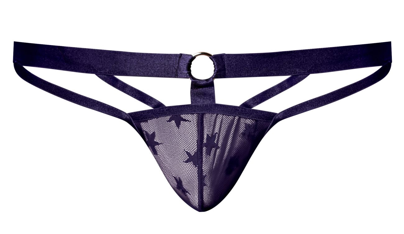 Male Power Men's Underwear 386-291 Love Star Jock with Ring Color Purple