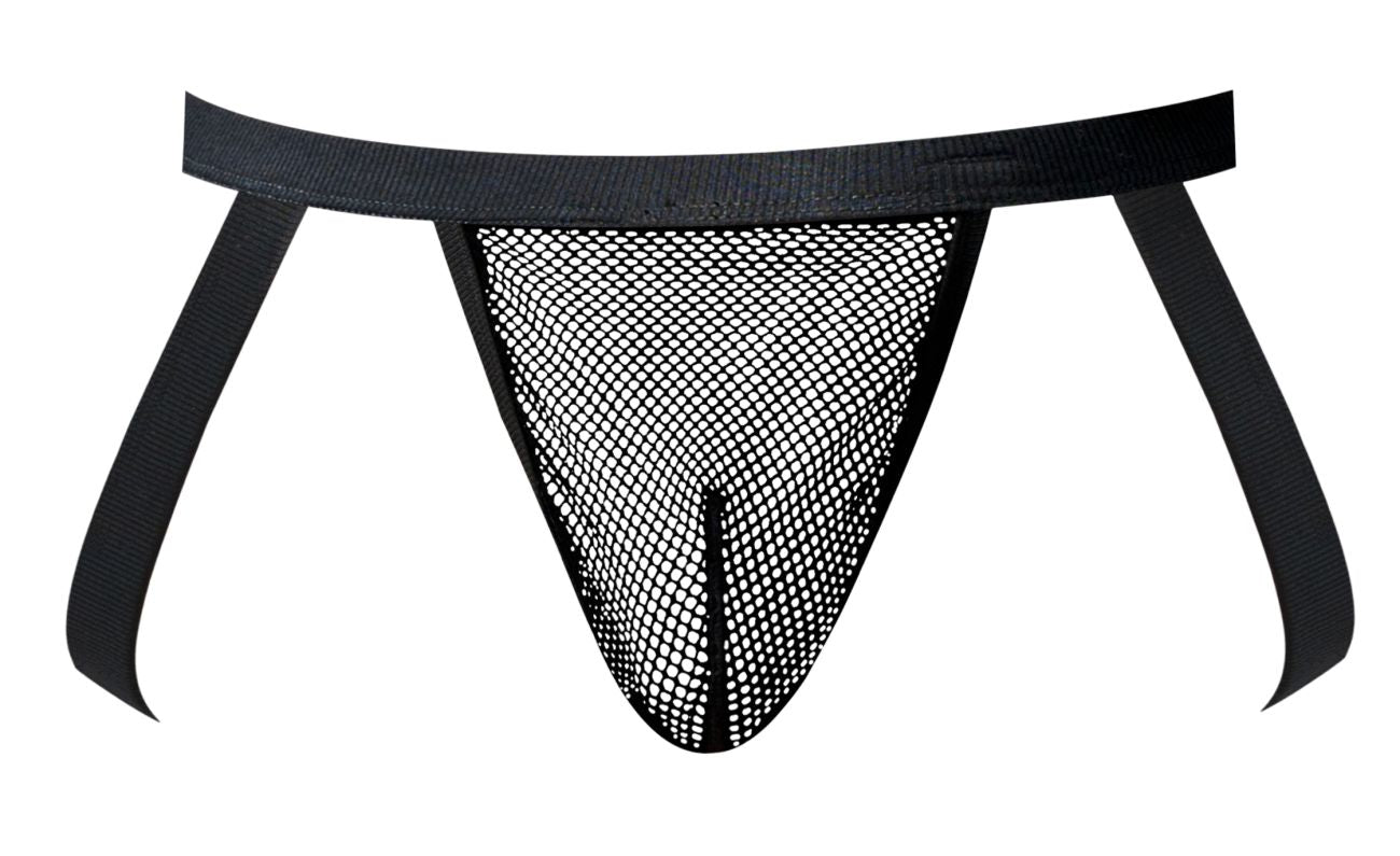 Male Power Men's Underwear 388-11C Fishnet 2 Jockstrap Color Black
