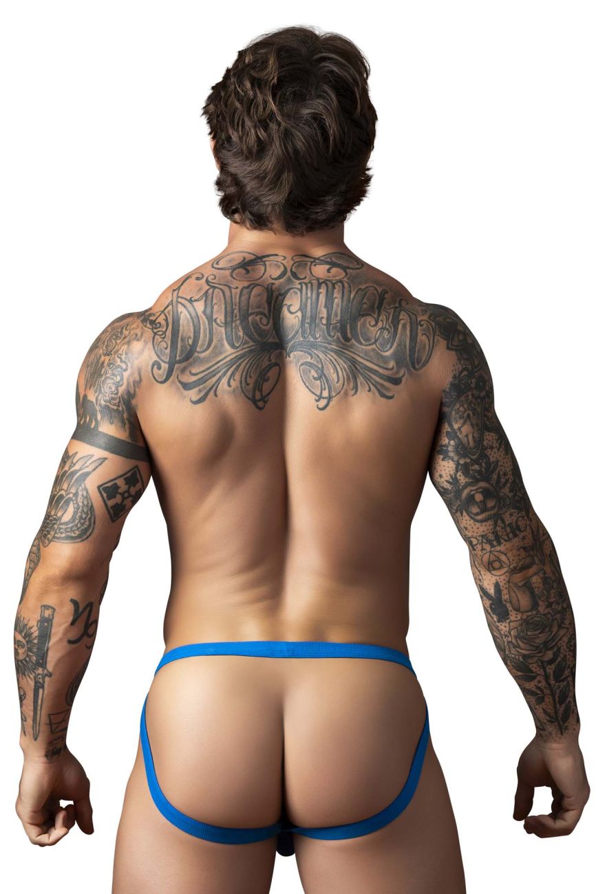 Male Power Men's Underwear 388-11C Fishnet 2 Jockstrap Color Royal