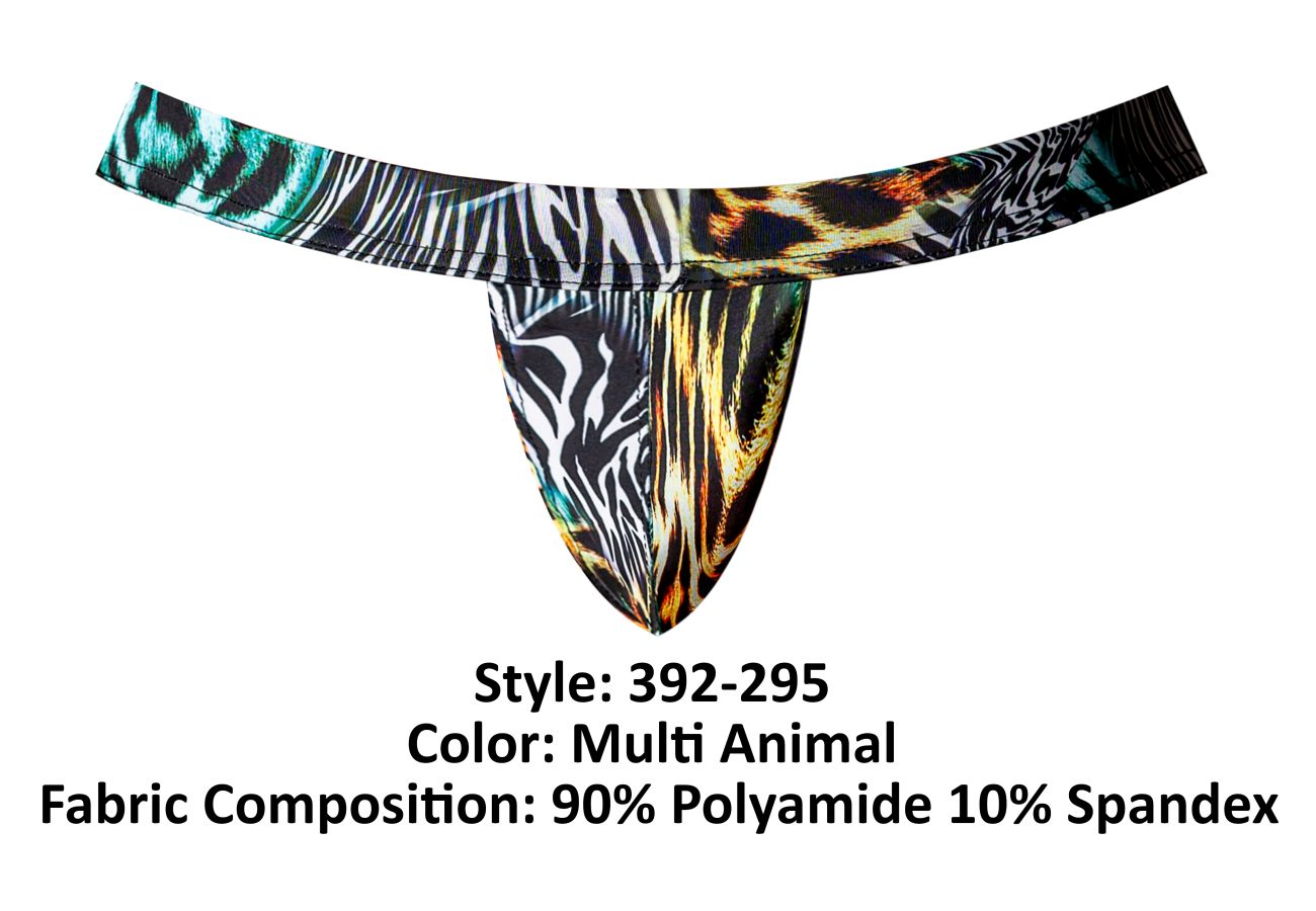 Male Power Men's Underwear 392-295 Go Wild Sport Jock Color Multi Animal