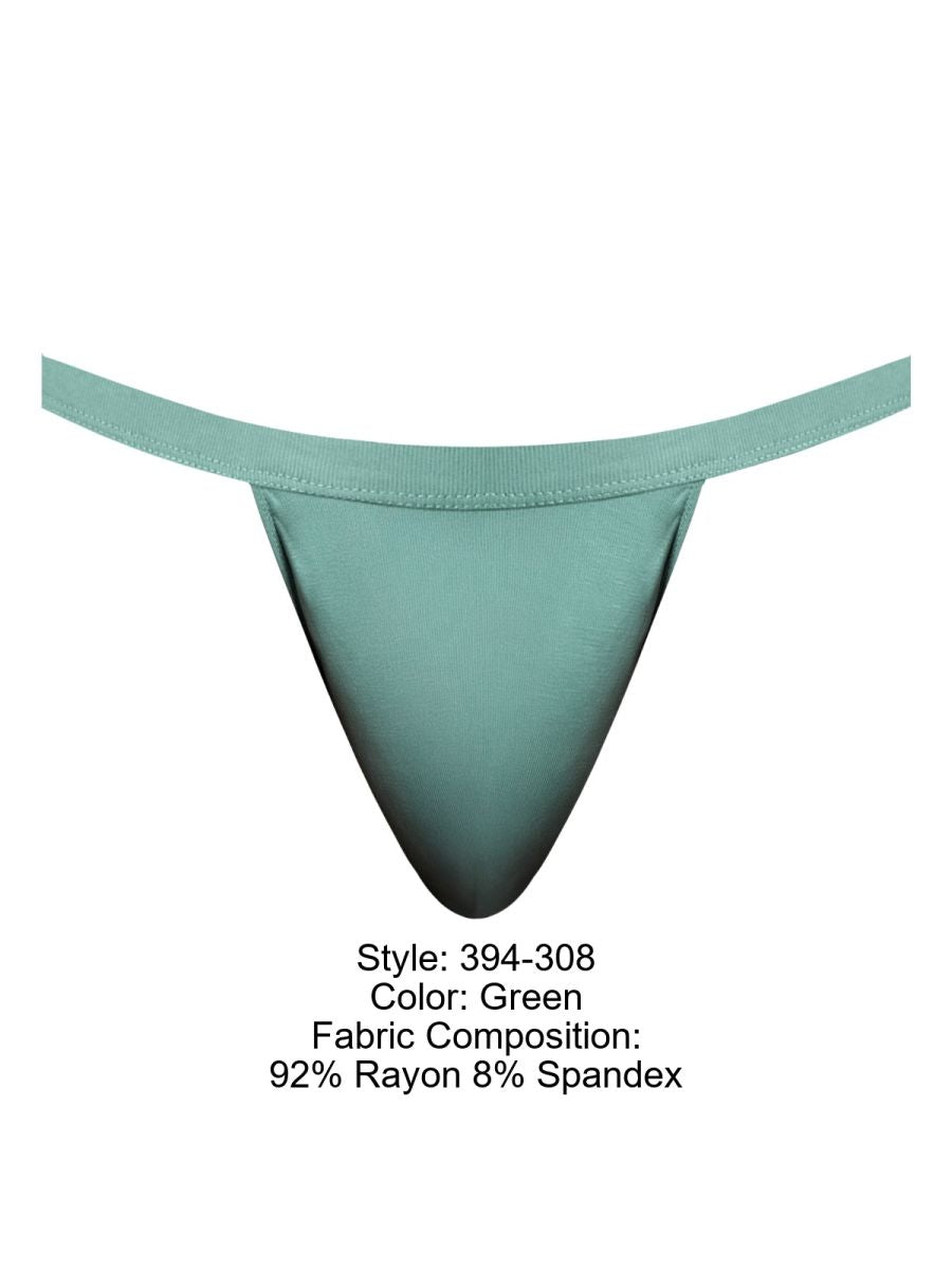 Male Power Men's Underwear 394-308 Eco Cozy Jockstrap Color Green