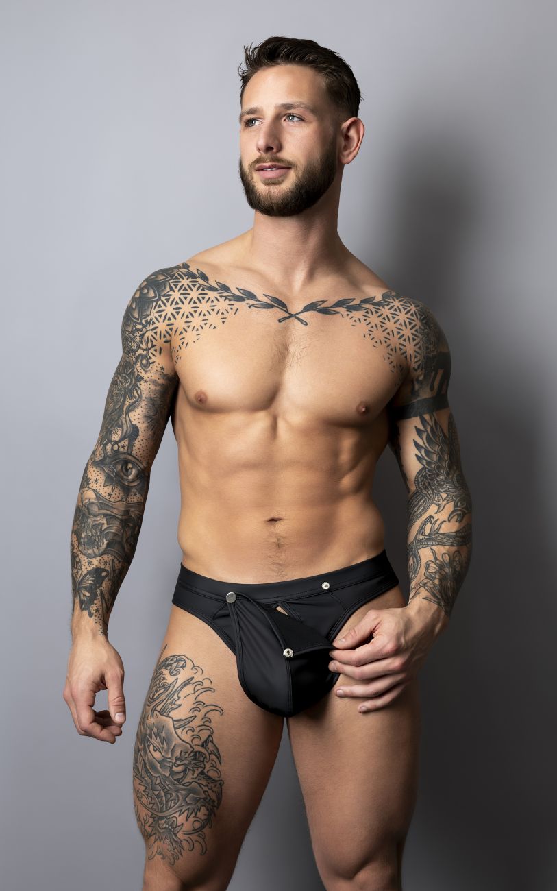 Male Power Men's Underwear 410-298 Oh Snap Snap off Thong Color Black