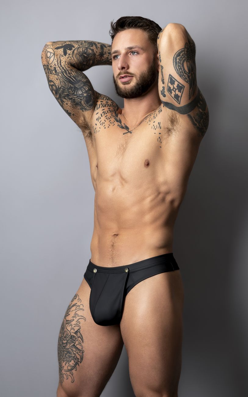 Male Power Men's Underwear 410-298 Oh Snap Snap off Thong Color Black