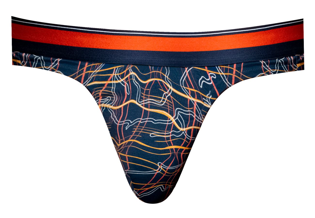 Male Power Men's Underwear 412-299 Soo Cumfy Thongs Color Navy
