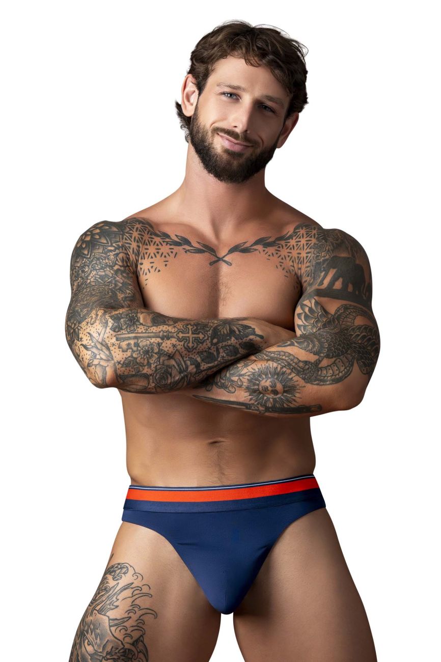 Male Power Men's Underwear 412-299 Soo Cumfy Thongs Color Navy