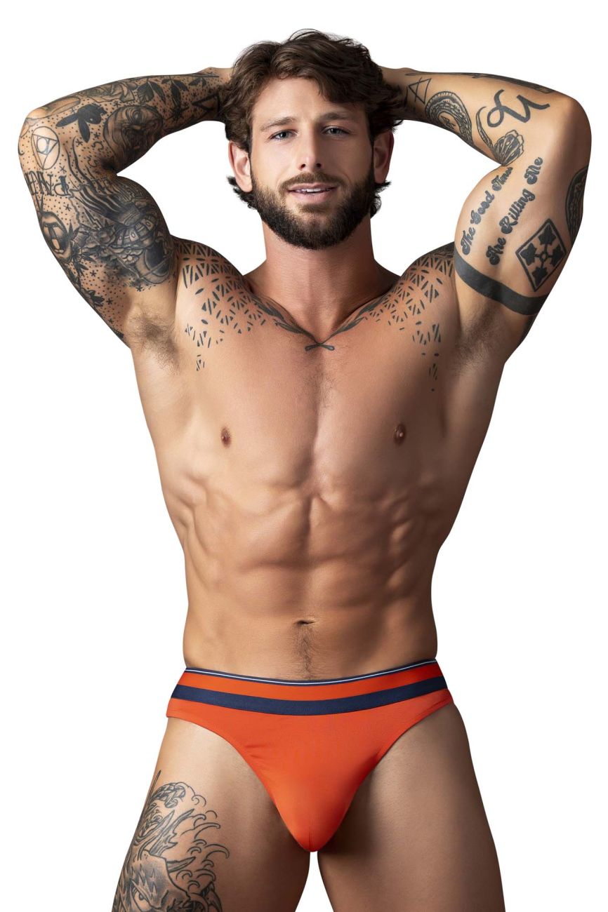 Male Power Men's Underwear 412-299 Soo Cumfy Thongs Color Orange