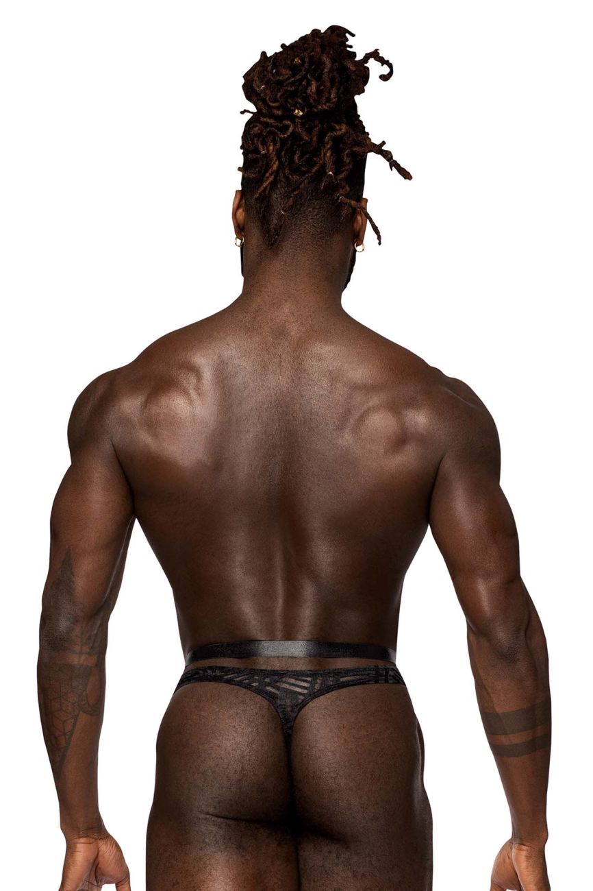Male Power Men's Underwear 415-284 Rude Awakening Strap Thong Color Black