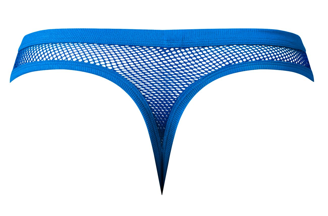 Male Power Men's Underwear 441-11C Fishnet 2 Bong Thong Color Royal