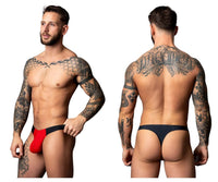 Bong Black-Red Mesh Thong - view 1