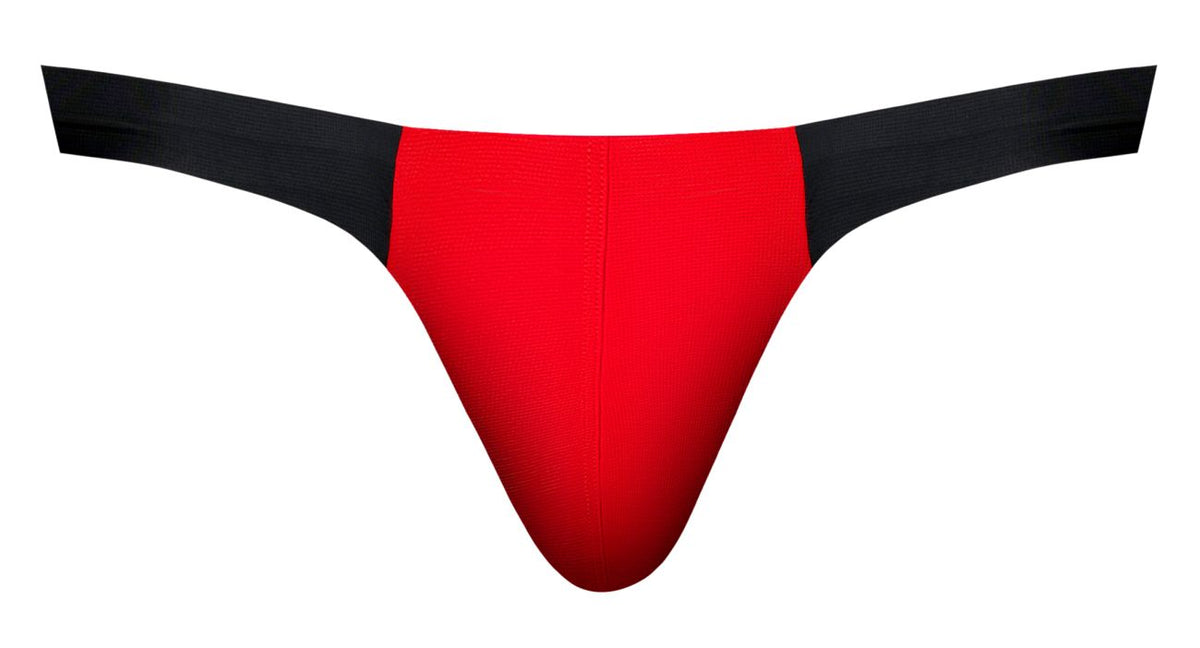 Bong Black-Red Mesh Thong - view 4