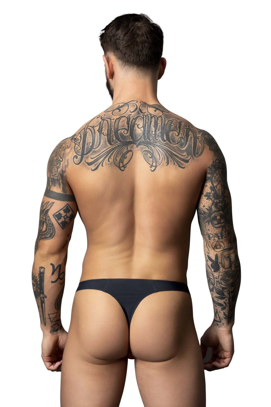 Bong Black-Red Mesh Thong - view 3