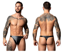 Male Power Men's Underwear 442-301 Liquid Onyx 2.0 Bong Thong Color Black