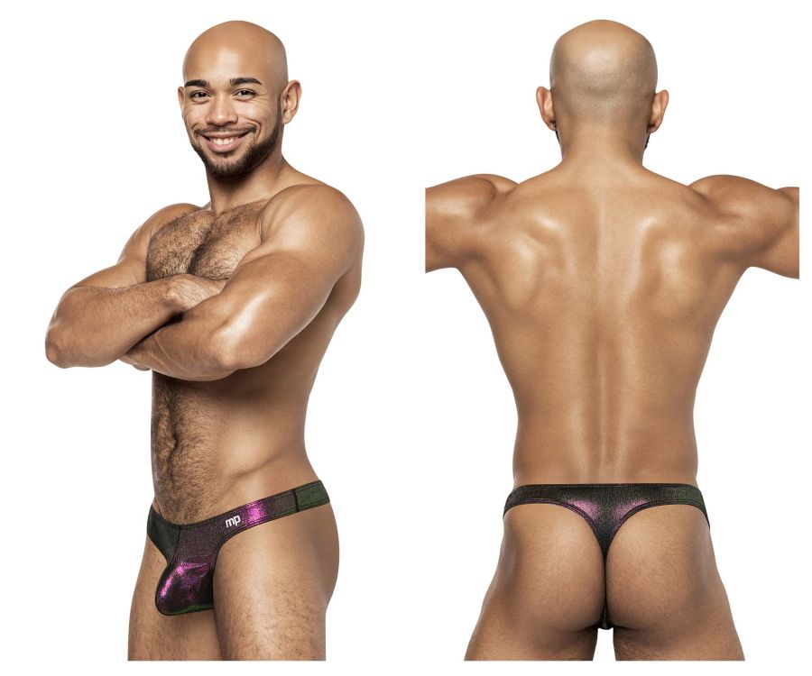 Male Power Men's Underwear 443-277 Hocus Pocus Uplift Bong Thong Color Purple