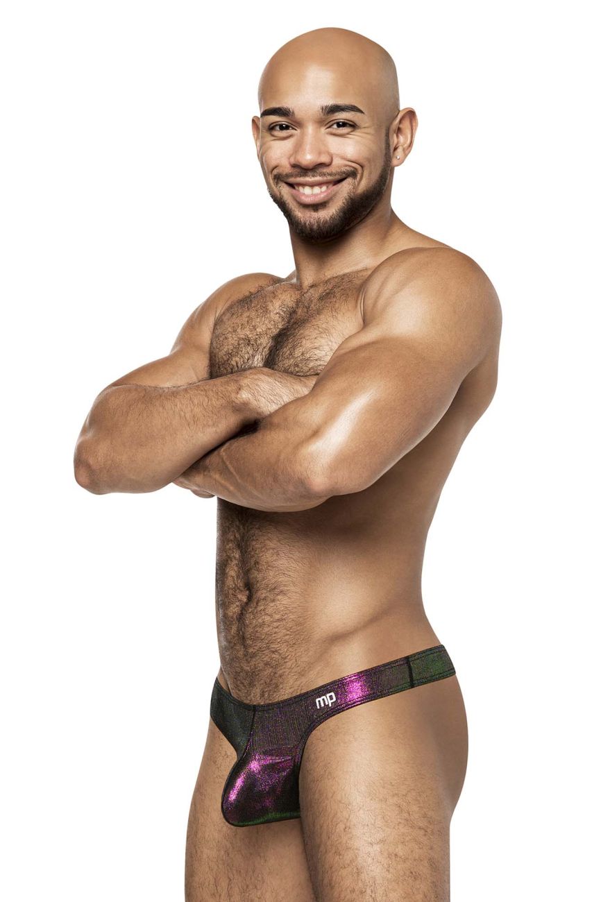 Male Power Men's Underwear 443-277 Hocus Pocus Uplift Bong Thong Color Purple