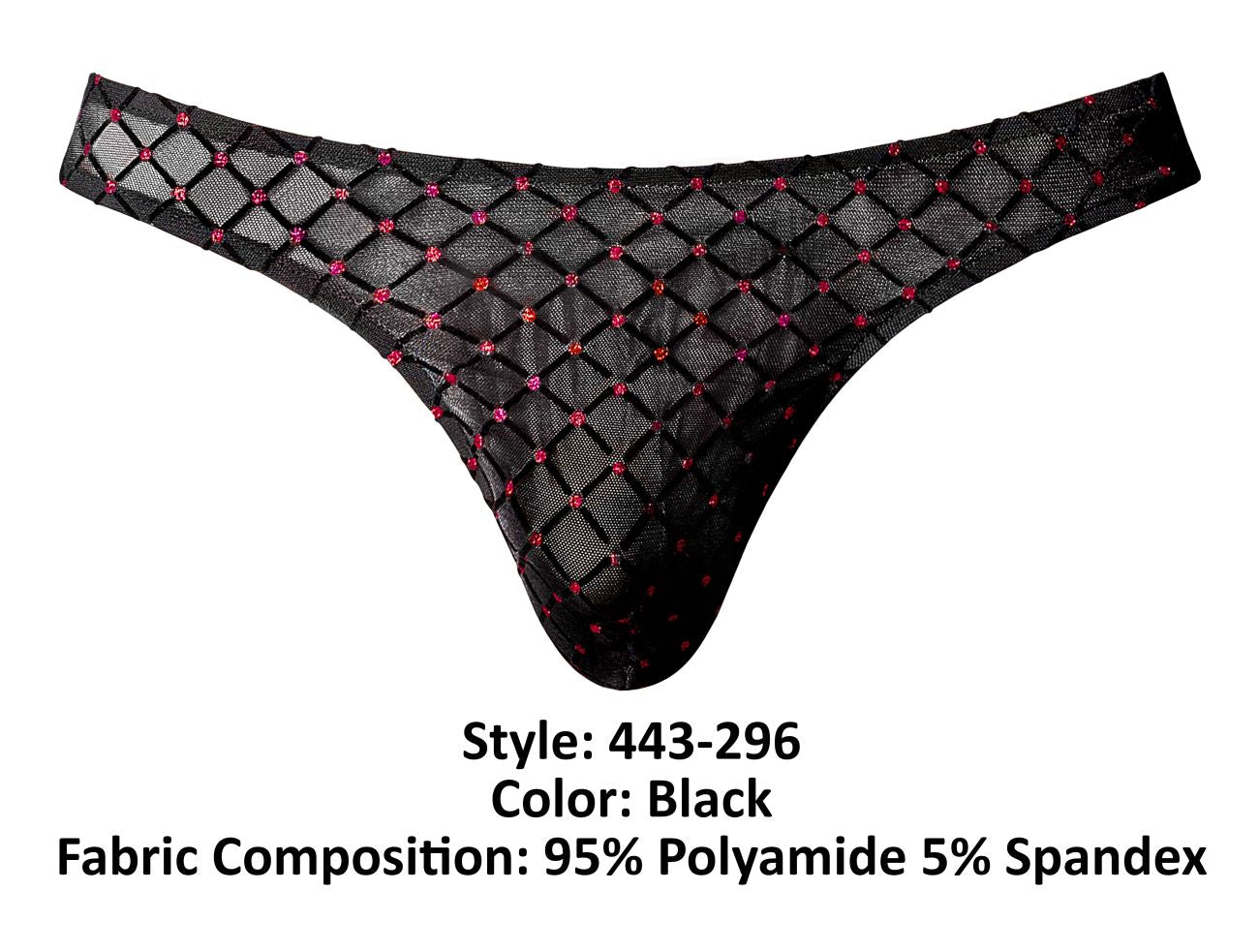 Male Power Men's Underwear 443-296 Widow Maker Classic Thong Color Black