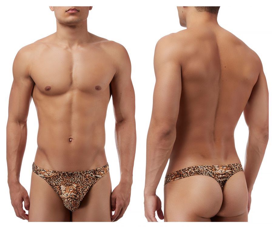 Male Power Men's Underwear 444030 Animal Wonder Thong Color Brown
