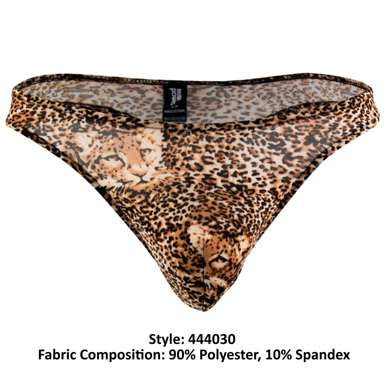 Male Power Men's Underwear 444030 Animal Wonder Thong Color Brown