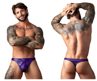 Eggplant Crossover Plum Thong - view 1