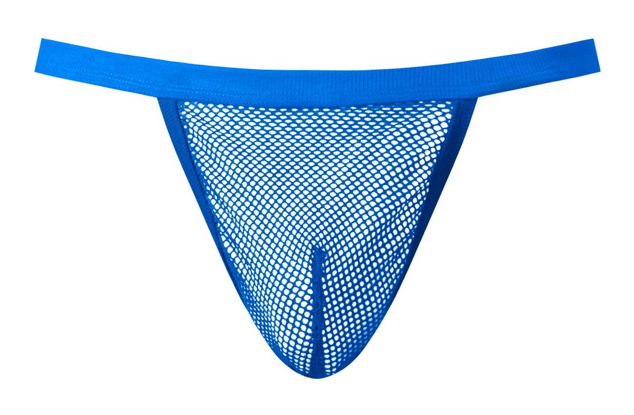 Male Power Men's Underwear 449-11C Fishnet 2 G-String Color Royal