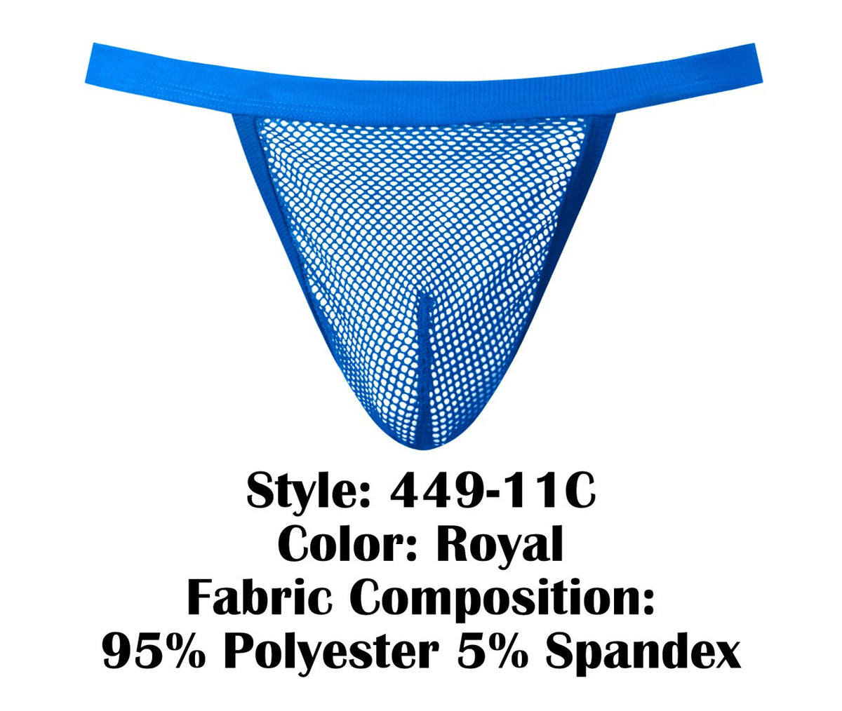 Male Power - Fishnet 2 G-String - Royal