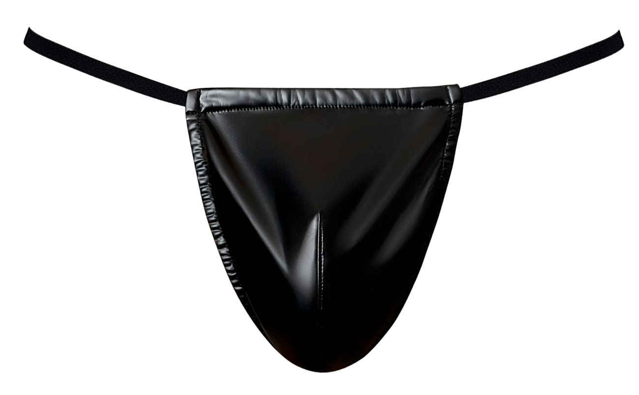 Male Power Men's Underwear 450-301 Liquid Onyx 2.0 G-String Color Black