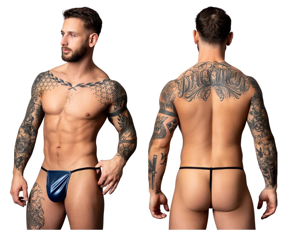 Male Power Liquid Onyx 2.0 G-String - Blue