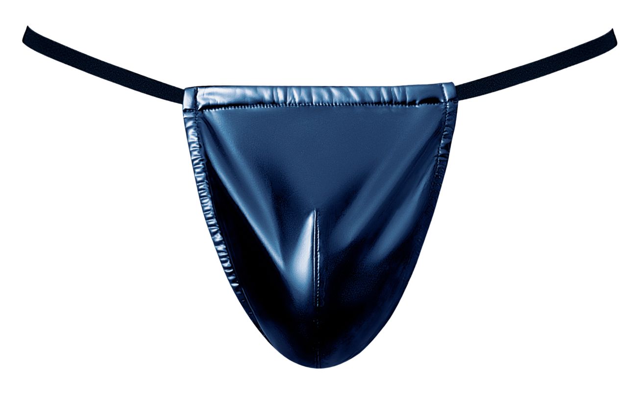 Male Power Men's Underwear 450-301 Liquid Onyx 2.0 G-String Color Blue