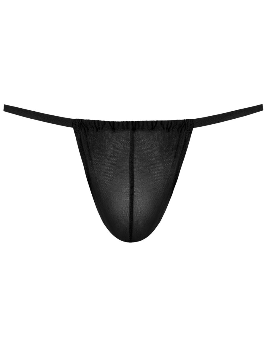 Male Power Men's Underwear 450-307 Mesh 2 G-String Color Black