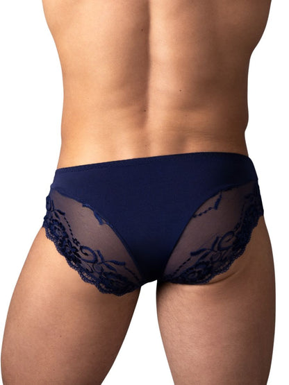 Sassy Navy Lace Bikini Sold Pouch - view 3