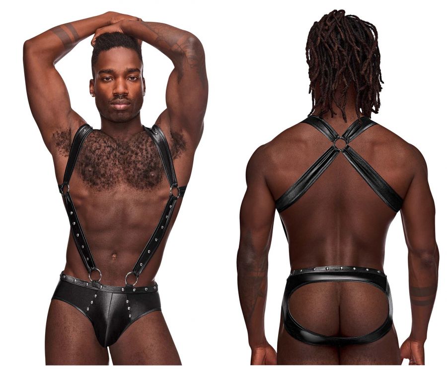 Male Power Men's Underwear PAK-154 Fetish Uranus Jockstrap Color Black