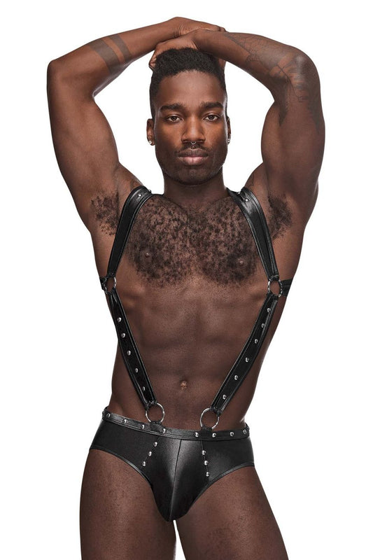 Male Power Men's Underwear PAK-154 Fetish Uranus Jockstrap Color Black