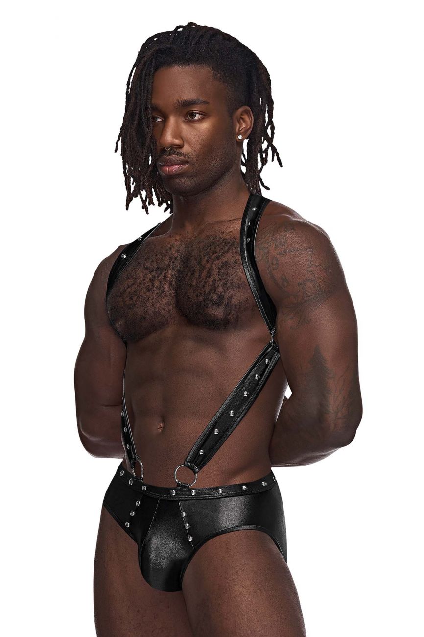 Male Power Men's Underwear PAK-154 Fetish Uranus Jockstrap Color Black