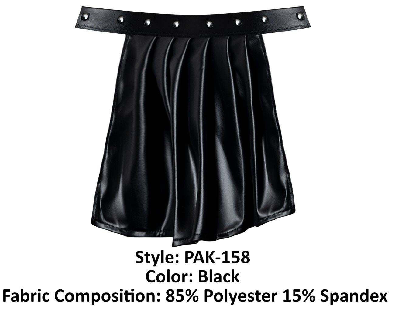 Male Power Men's Underwear PAK-158 Fetish Spartacus Color Black
